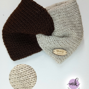 Πλεκτή κορδέλα δίχρωμη