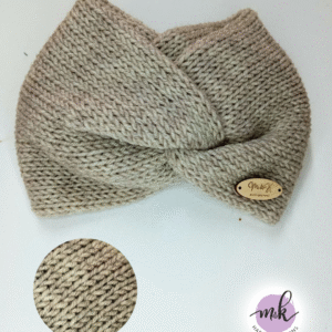 Πλεκτή κορδέλα μπεζ