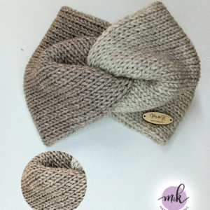 Πλεκτή κορδέλα δίχρωμη