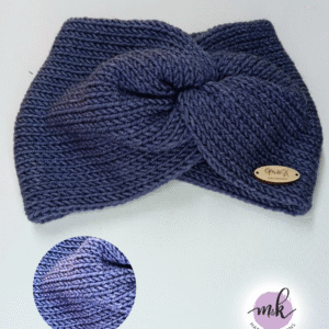 Πλεκτή κορδέλα σκούρο μπλε