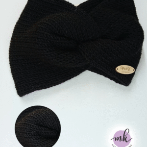 Πλεκτή κορδέλα μαύρο