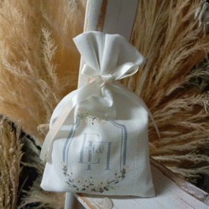 Προσωποποιημένη μπομπονιέρα πουγκί με εκτύπωση