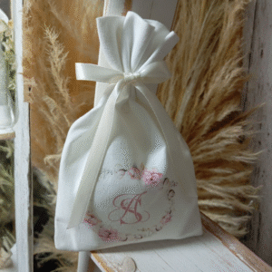 Προσωποποιημένη μπομπονιέρα πουγκί με εκτύπωση