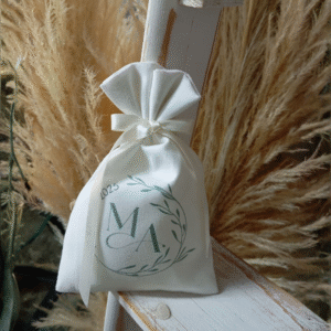 Προσωποποιημένη μπομπονιέρα πουγκί με εκτύπωση