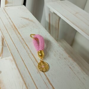 Μπρελόκ Βάπτισης Θεσπέσιο με κορδονι & Σταυρουδακι Σμαλτο