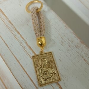 Πολυτελες Μαρτυρικό μπερλόκ βάφτισης με την παναγια