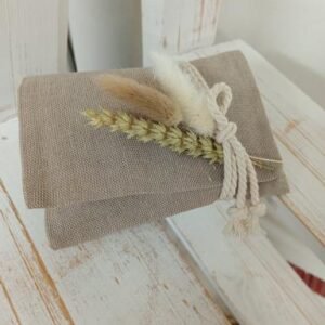 Μπομπονιέρα Γαμου ψαθα, σε σχήμα Φακέλου