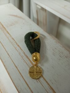 Μπρελόκ Βάπτισης Θεσπέσιο με κορδονι & Κωνσταντινατο