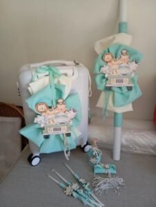 Χειροποίητο πακέτο βάπτισης Για αγορι με θέμα [Τα Ζωα του Ζουγλκας]