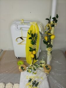 Χειροποίητο πακέτο βάπτισης UNISEX με θέμα το [Λεμονακι]