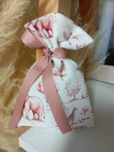 Μπομπονιερα Πουγκι Βαπτισης Τα Ζωα της Ζουγκλας