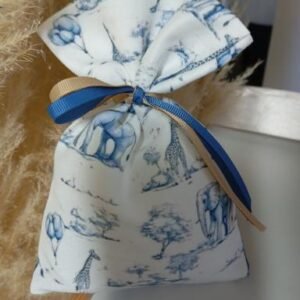 Μπομπονιερα Πουγκι Βαπτισης Τα Ζωα της Ζουγκλας