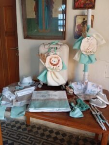 Χειροποίητο πακέτο βάπτισης Για αγορι με θέμα [Τα Ζωα του Ζουγλκας BABY]