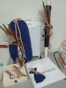 Χειροποίητο πακέτο βάπτισης για Αγορι  [Blue Navy]  Boho...