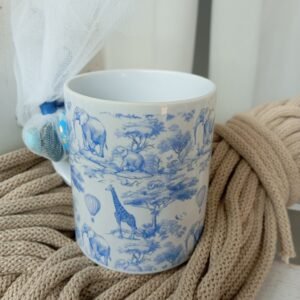 Μπομπονιέρα βάπτισης κούπα {ζωακια της ζουγλας}