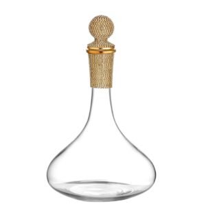 Καραφα {gold fine} off white-crystal