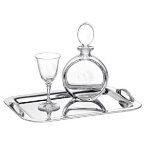 Σετ Γάμου {logo-name} ( Δίσκος Καράφα ποτήρι)