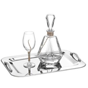 Σετ Γάμου ( Δίσκος Καράφα ποτήρι)