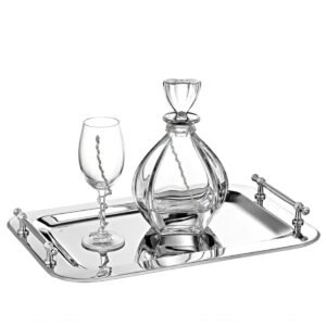 Σετ Γάμου {Normal} ( Δίσκος Καράφα ποτήρι)