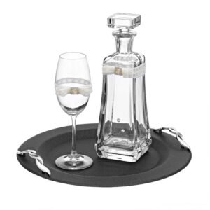 Σετ Γάμου {calm-style} ( Δίσκος Καράφα ποτήρι)