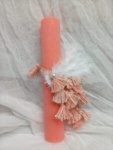 -Αρωματικη πασχαλινη λαμπαδα χειροποιητη {Boho}