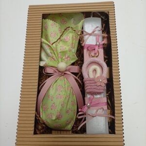 Σοκολατενιο Αυγο μαζι με λαμπαδα Μακραμε {Ουρανιο Τοξο}