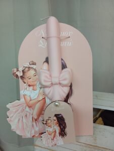 -Πασχαλινη λαμπαδα & {waχ melts} με πλατη Για την Νονα μου