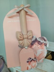 -Πασχαλινη λαμπαδα & {waχ melts} με πλατη Για την νονα μου